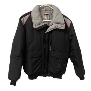 Mens LibertyBell Ski Jacket Snow Coat Size Large Red Gray Black